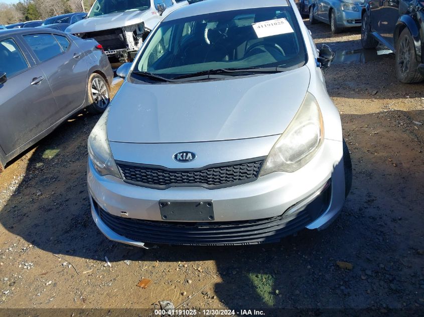 2016 Kia Rio Lx VIN: KNADM4A3XG6639920 Lot: 41191025