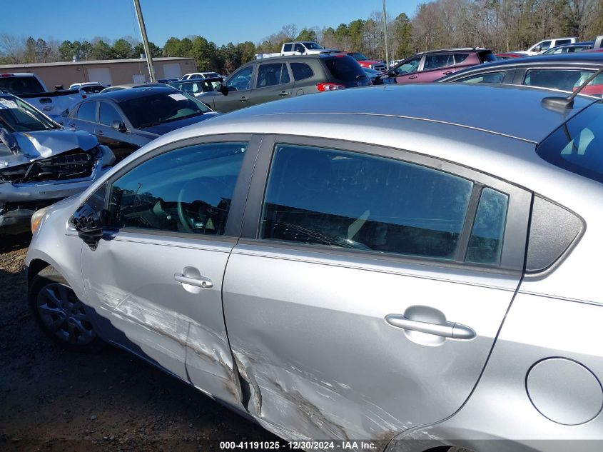 2016 Kia Rio Lx VIN: KNADM4A3XG6639920 Lot: 41191025