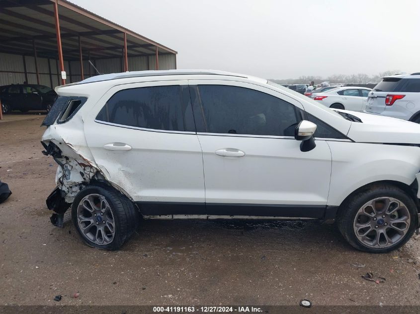 2020 Ford Ecosport Titanium VIN: MAJ6S3KLXLC351472 Lot: 41191163