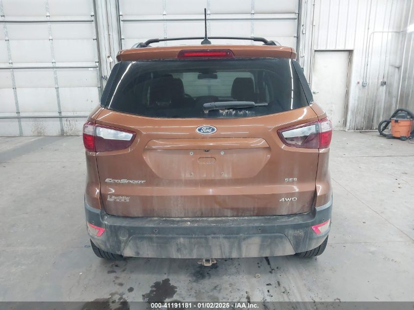 2018 Ford Ecosport Ses VIN: MAJ6P1CL9JC209194 Lot: 41191181