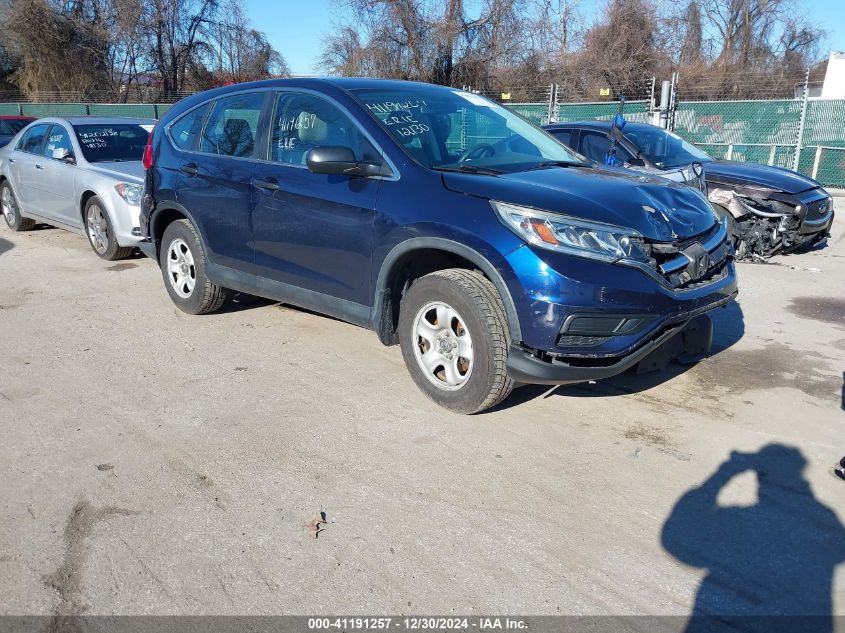 VIN 2HKRM4H37FH695929 2015 Honda CR-V, LX no.1