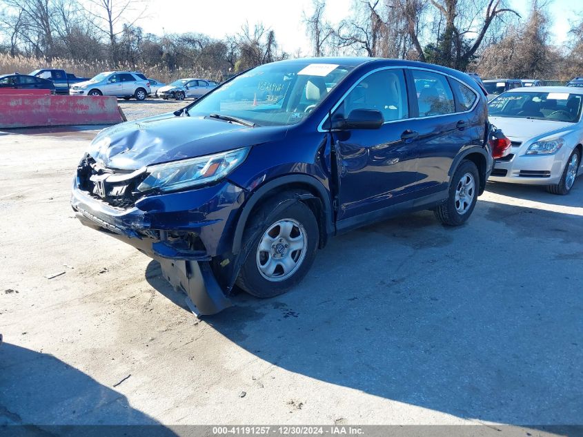 VIN 2HKRM4H37FH695929 2015 Honda CR-V, LX no.2