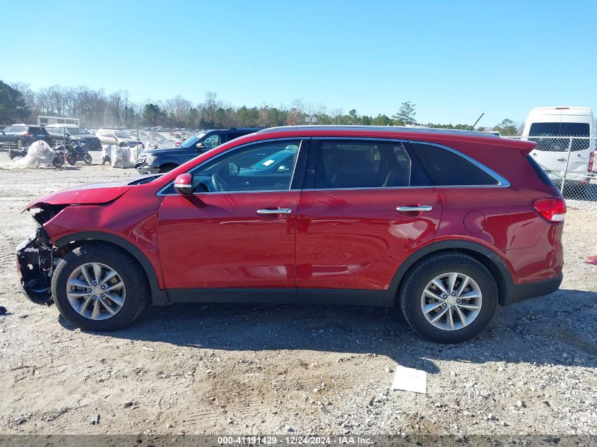 2017 Kia Sorento 3.3L Lx VIN: 5XYPG4A58HG194584 Lot: 41191429