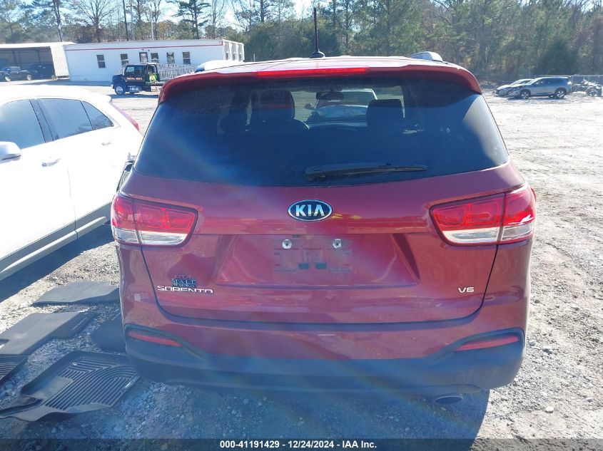 2017 Kia Sorento 3.3L Lx VIN: 5XYPG4A58HG194584 Lot: 41191429