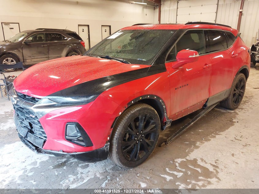 Vin: 3gnkbjrsxks577389, lot: 41681817, chevrolet blazer rs 20192