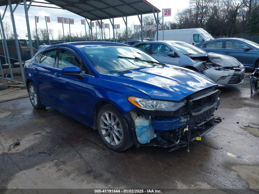 VIN 3FA6P0H70HR245048 2017 Ford Fusion, SE no.1