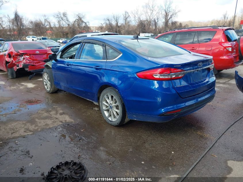 VIN 3FA6P0H70HR245048 2017 Ford Fusion, SE no.3