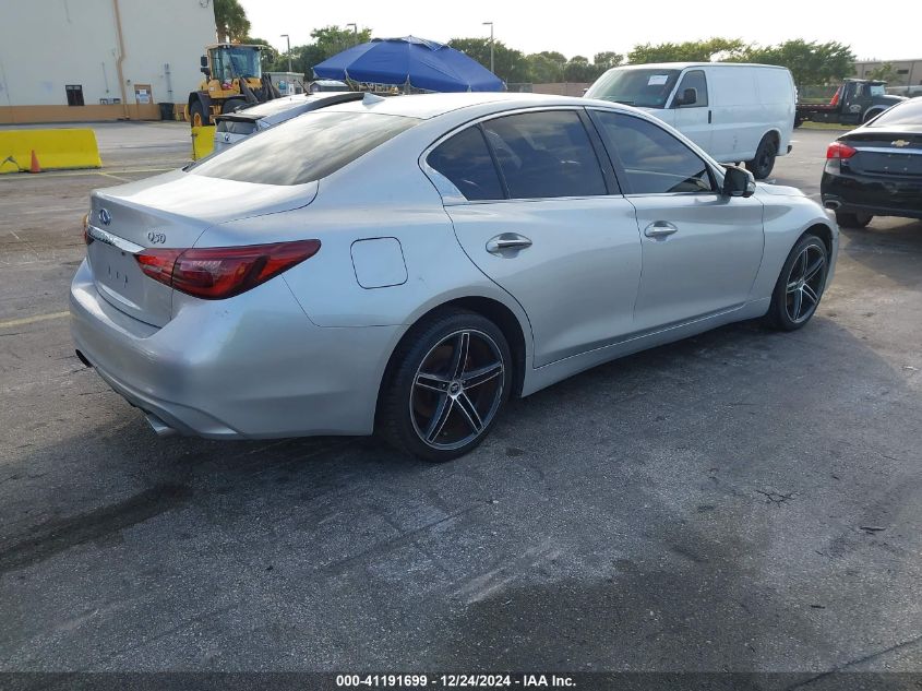 VIN JN1EV7AP1KM510383 2019 Infiniti Q50, 3.0T Luxe no.4