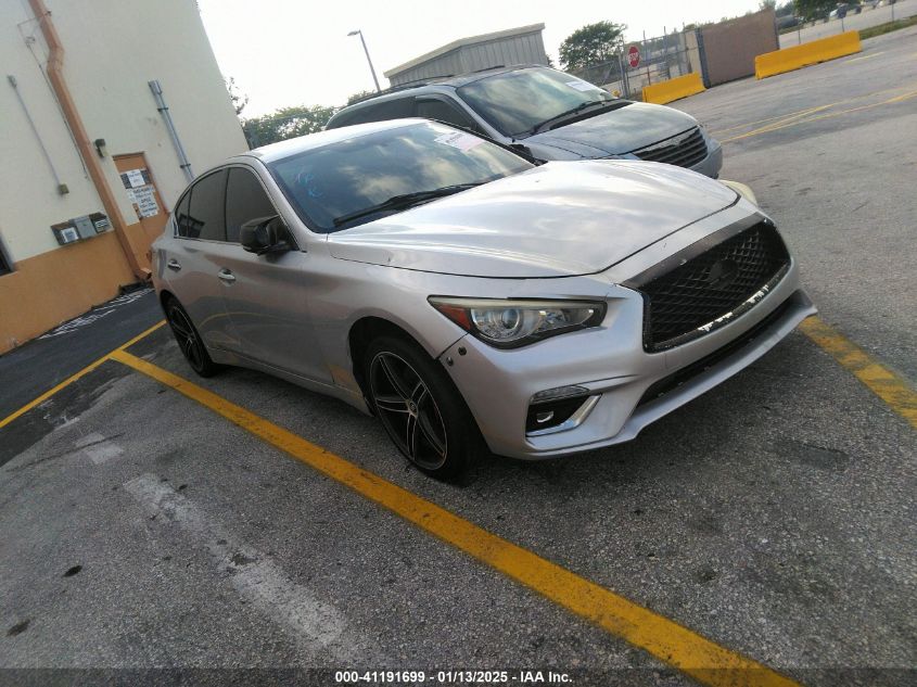 VIN JN1EV7AP1KM510383 2019 Infiniti Q50, 3.0T Luxe no.1