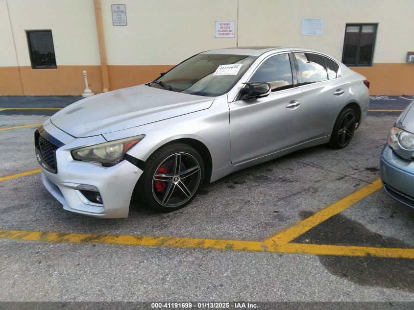 VIN JN1EV7AP1KM510383 2019 Infiniti Q50, 3.0T Luxe no.2