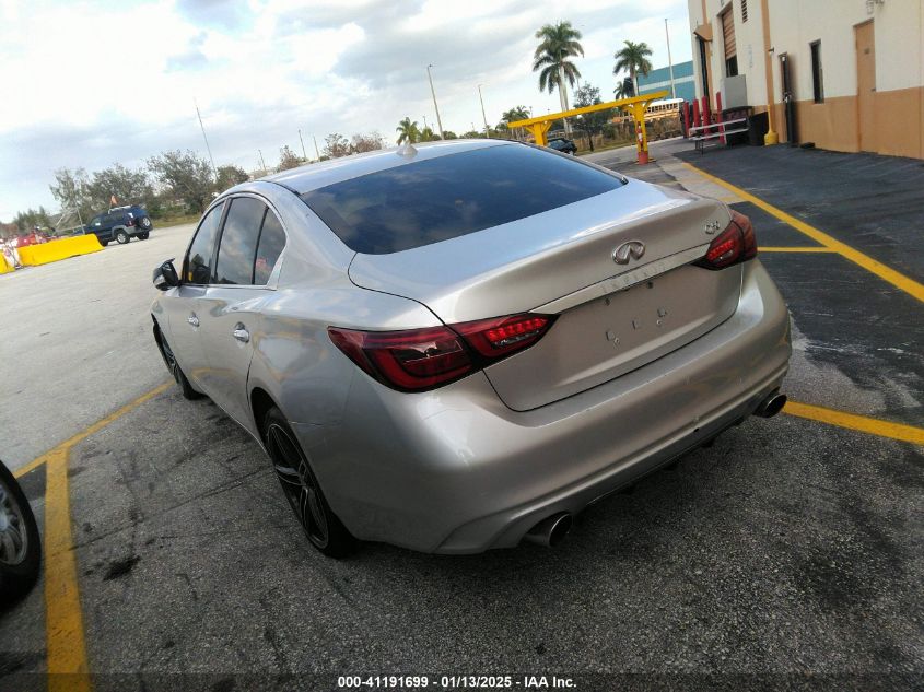 VIN JN1EV7AP1KM510383 2019 Infiniti Q50, 3.0T Luxe no.3