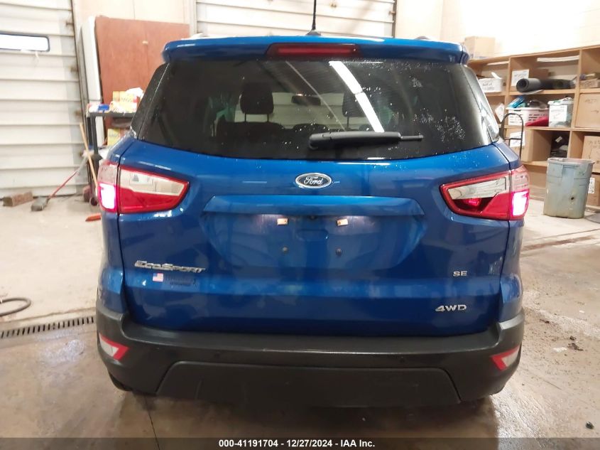 2022 Ford Ecosport Se VIN: MAJ6S3GL0NC466450 Lot: 41191704