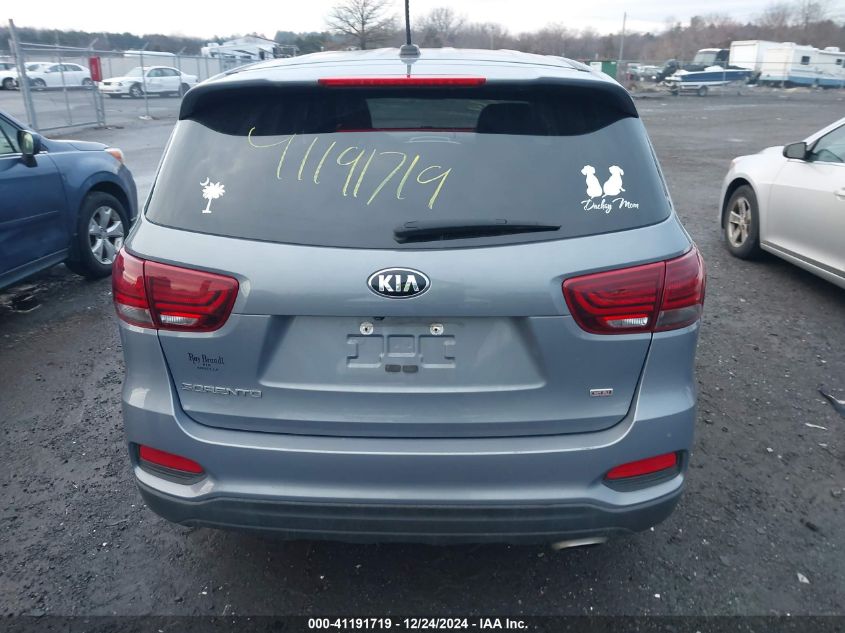 2019 Kia Sorento 2.4L L VIN: 5XYPG4A37KG611070 Lot: 41191719