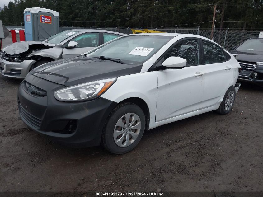 VIN KMHCT4AE6GU002971 2016 Hyundai Accent, SE no.2