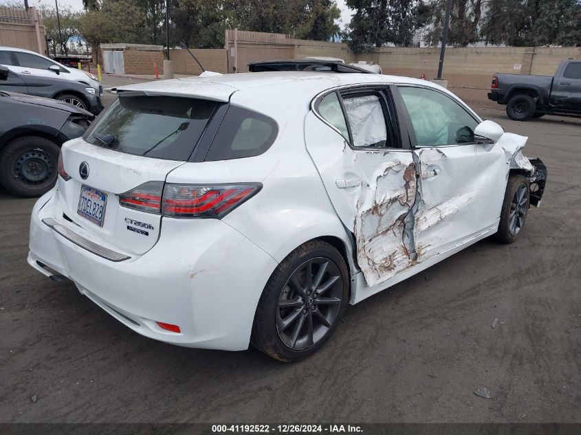 VIN JTHKD5BH7D2170085 2013 Lexus CT, 200H no.4