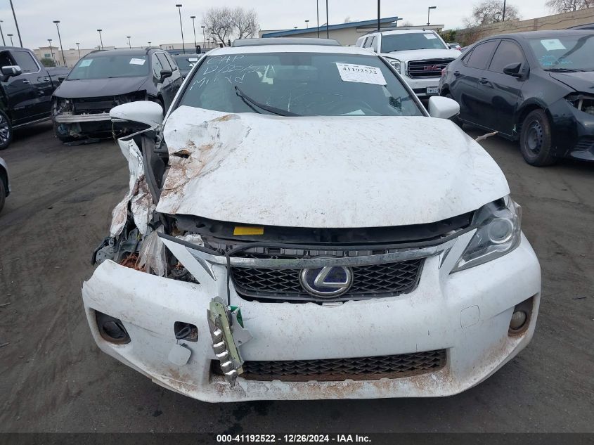 VIN JTHKD5BH7D2170085 2013 Lexus CT, 200H no.12