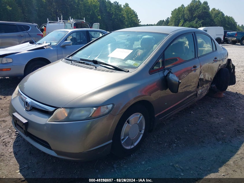 2008 HONDA CIVIC HYBRID VIN: JHMFA36208S022211