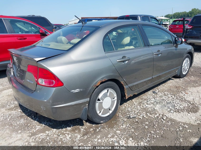 2008 HONDA CIVIC HYBRID VIN: JHMFA36208S022211