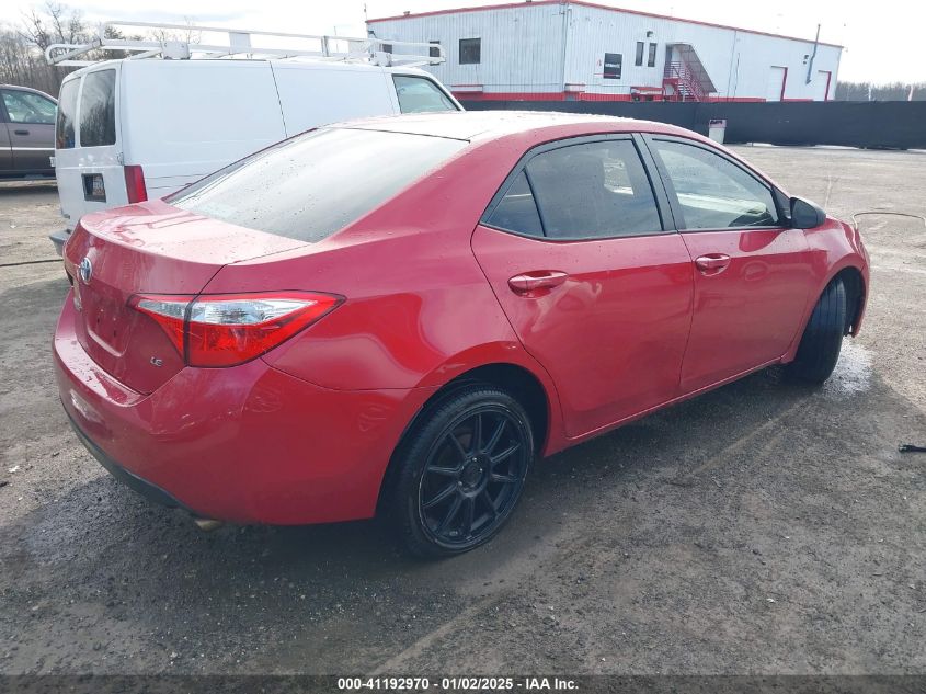 VIN 2T1BURHE0GC525884 2016 Toyota Corolla, LE no.4