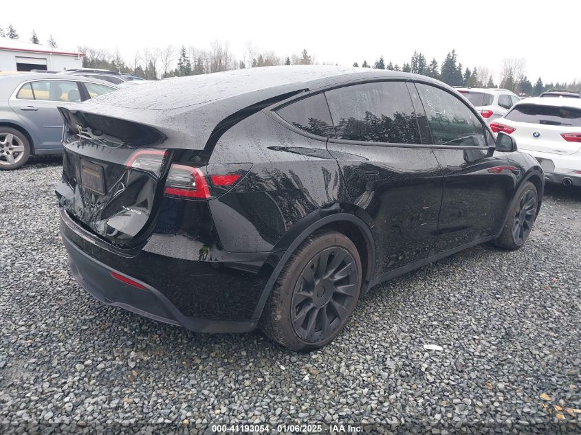 VIN 5YJYGDEE6MF239697 2021 TESLA MODEL Y no.4