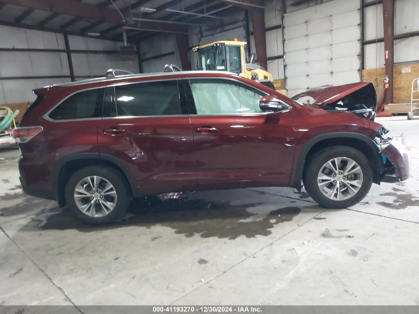 VIN 5TDJKRFH9FS076354 2015 Toyota Highlander, Xle V6 no.14