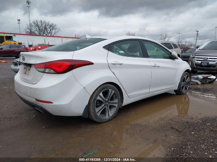 VIN KMHDH4AH5FU347505 2015 Hyundai Elantra, Sport no.4