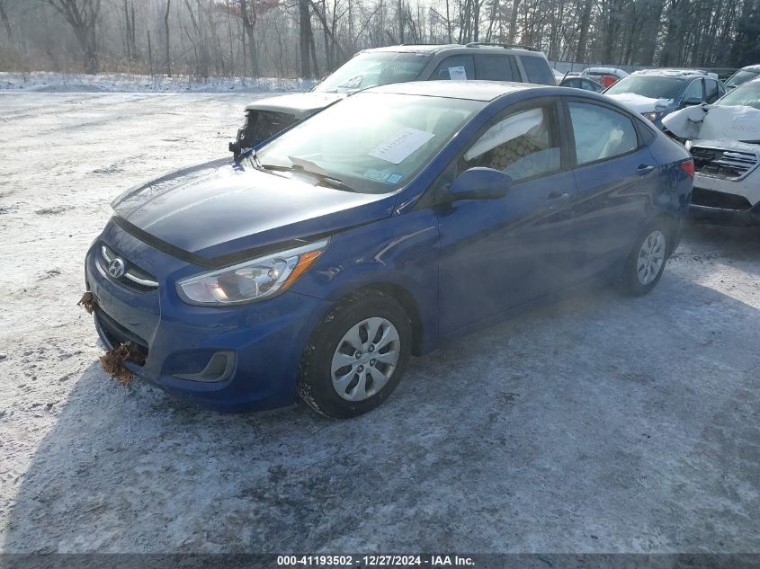 VIN KMHCT4AE9GU008599 2016 Hyundai Accent, SE no.2