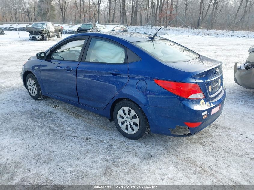 VIN KMHCT4AE9GU008599 2016 Hyundai Accent, SE no.3