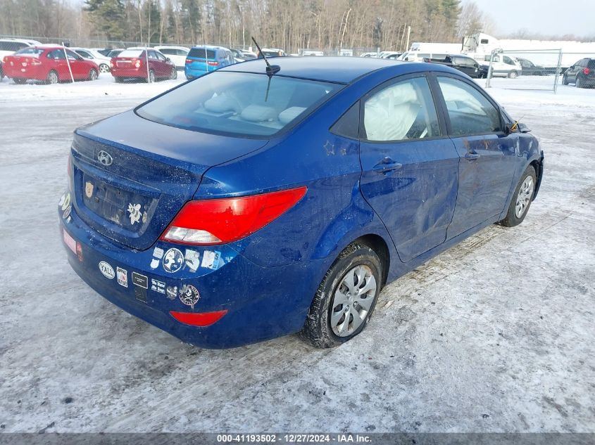 VIN KMHCT4AE9GU008599 2016 Hyundai Accent, SE no.4