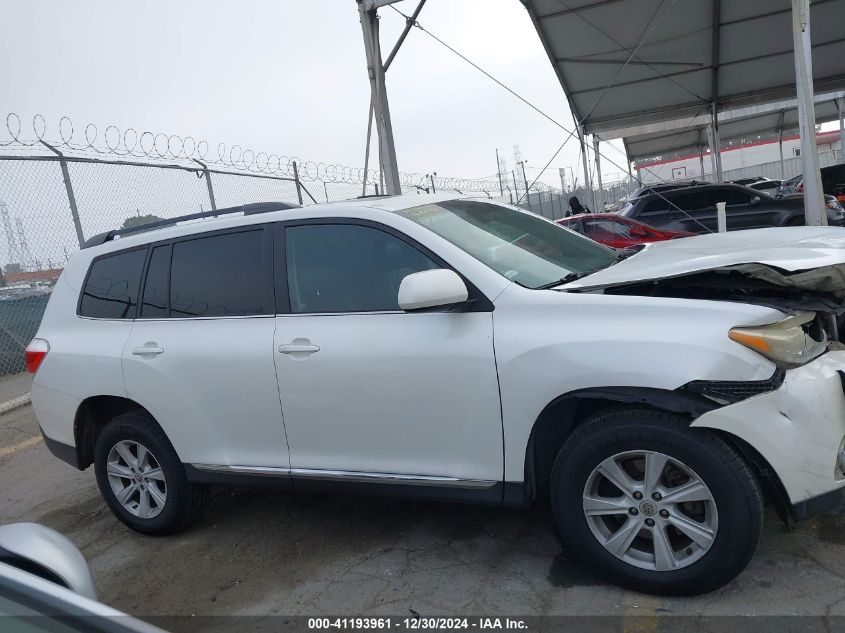 VIN 5TDZK3EH4DS108898 2013 Toyota Highlander, Se V6 no.12