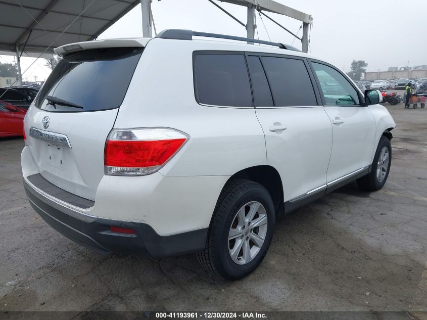 VIN 5TDZK3EH4DS108898 2013 Toyota Highlander, Se V6 no.4