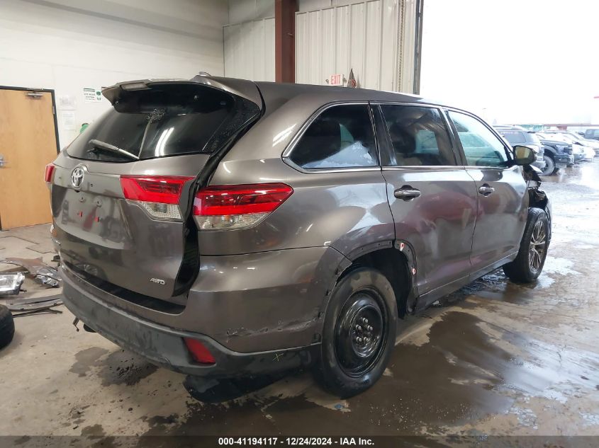 VIN 5TDBZRFH5JS836160 2018 TOYOTA HIGHLANDER no.4