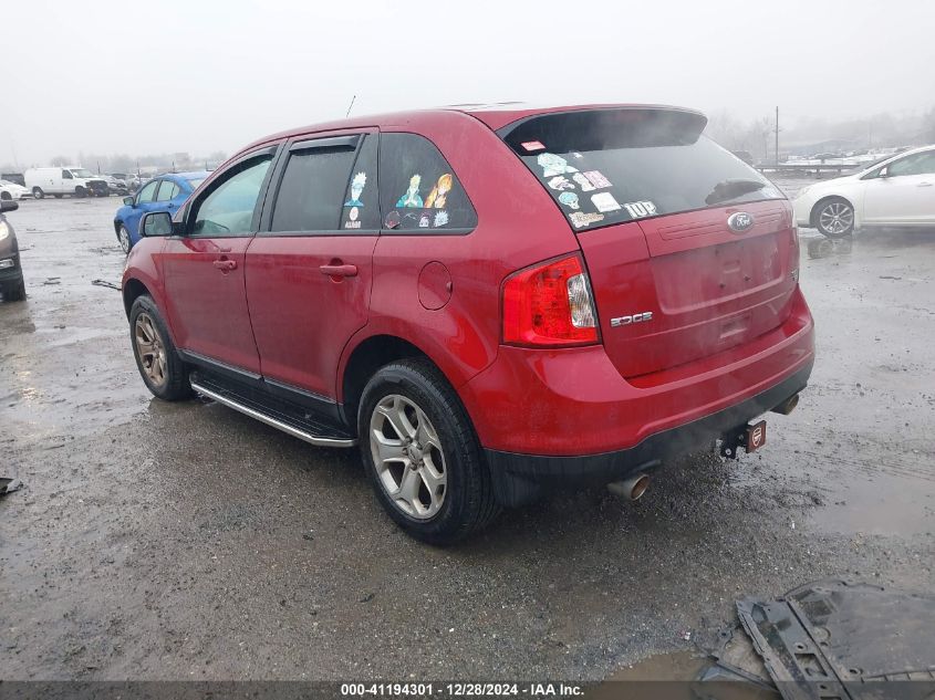 VIN 2FMDK4JCXDBA93685 2013 Ford Edge, Sel no.3