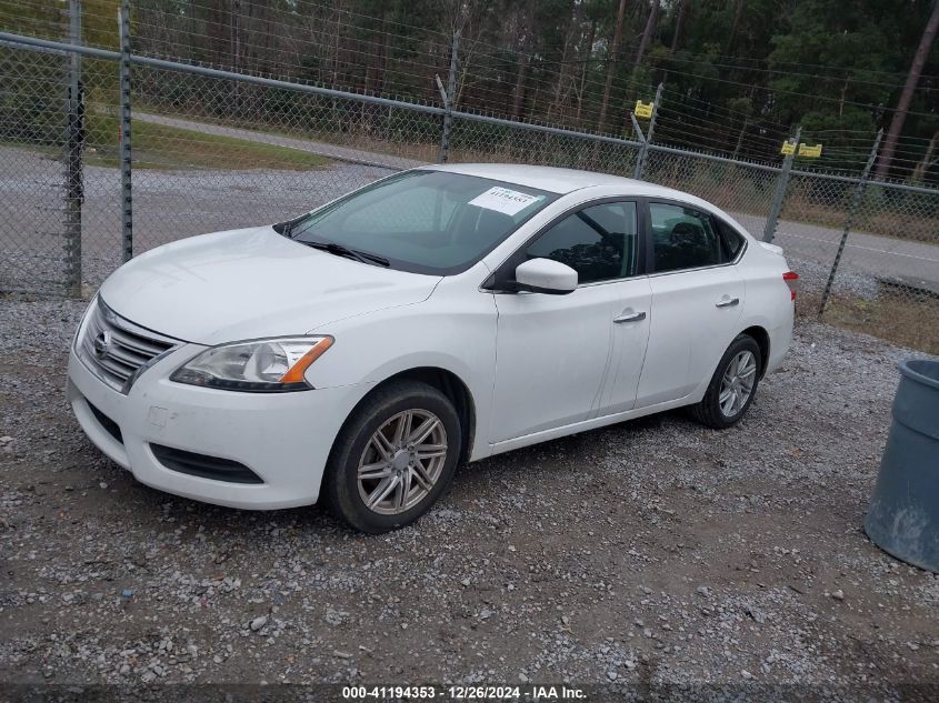 VIN 3N1AB7AP3FY343079 2015 Nissan Sentra, S no.2