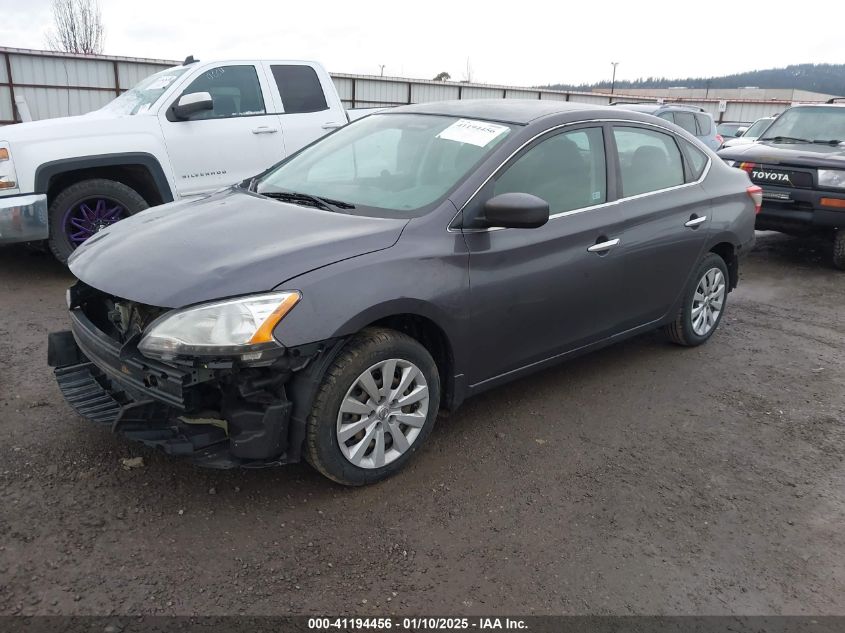 VIN 3N1AB7AP0EL688341 2014 Nissan Sentra, S no.2