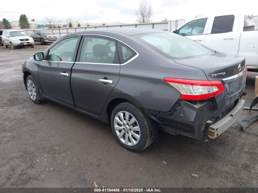 VIN 3N1AB7AP0EL688341 2014 Nissan Sentra, S no.3