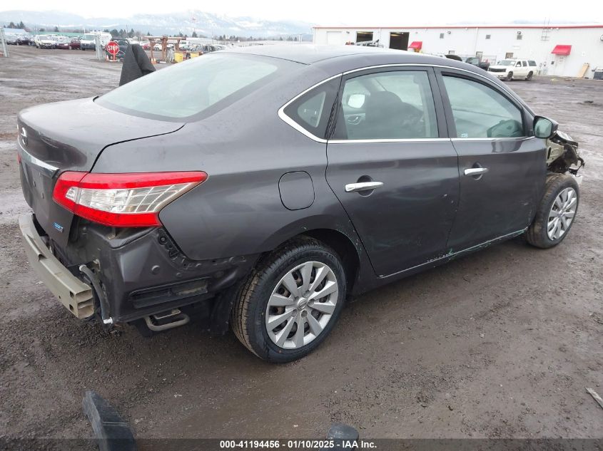 VIN 3N1AB7AP0EL688341 2014 Nissan Sentra, S no.4