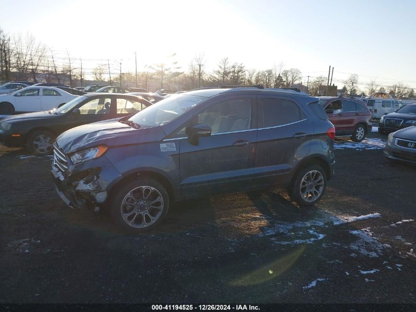 2021 Ford Ecosport Titanium VIN: MAJ6S3KL7MC452549 Lot: 41194525