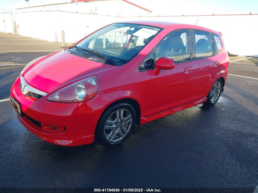 2008 HONDA FIT VIN: JHMGD38678S000394