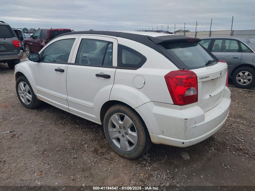 2007 DODGE CALIBER VIN: 1B3HB48B27D173856