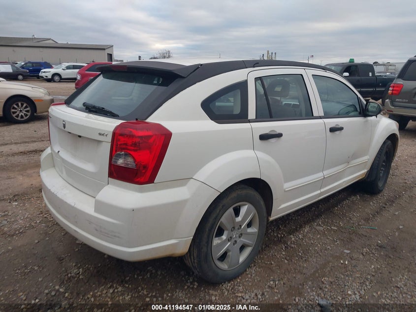 2007 DODGE CALIBER VIN: 1B3HB48B27D173856