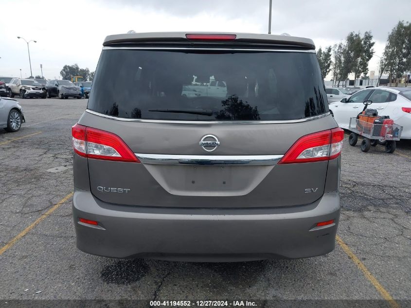 2016 Nissan Quest Platinum/S/Sl/Sv VIN: JN8AE2KP5G9150739 Lot: 41194552