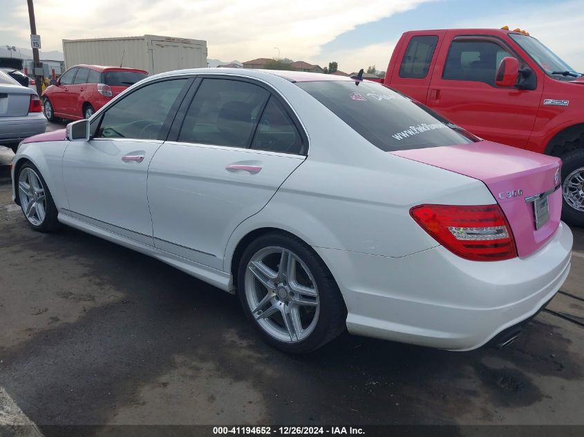 VIN WDDGF8AB9DR267124 2013 MERCEDES-BENZ C 300 no.3