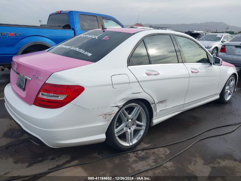 VIN WDDGF8AB9DR267124 2013 MERCEDES-BENZ C 300 no.4