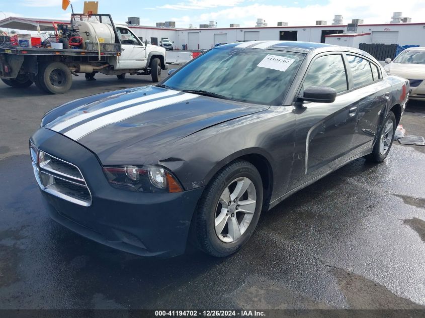 VIN 2C3CDXBG7DH596850 2013 DODGE CHARGER no.2