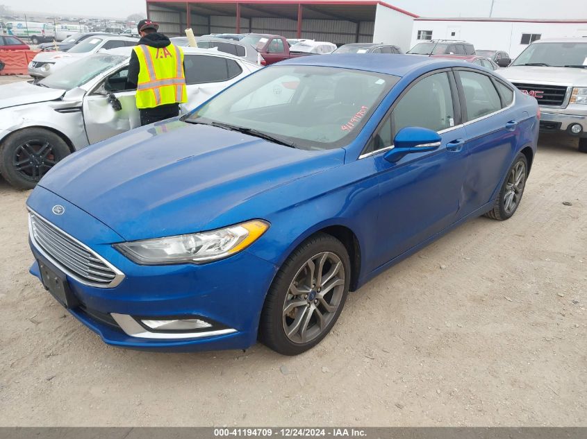 VIN 3FA6P0H99HR299224 2017 Ford Fusion, SE no.2