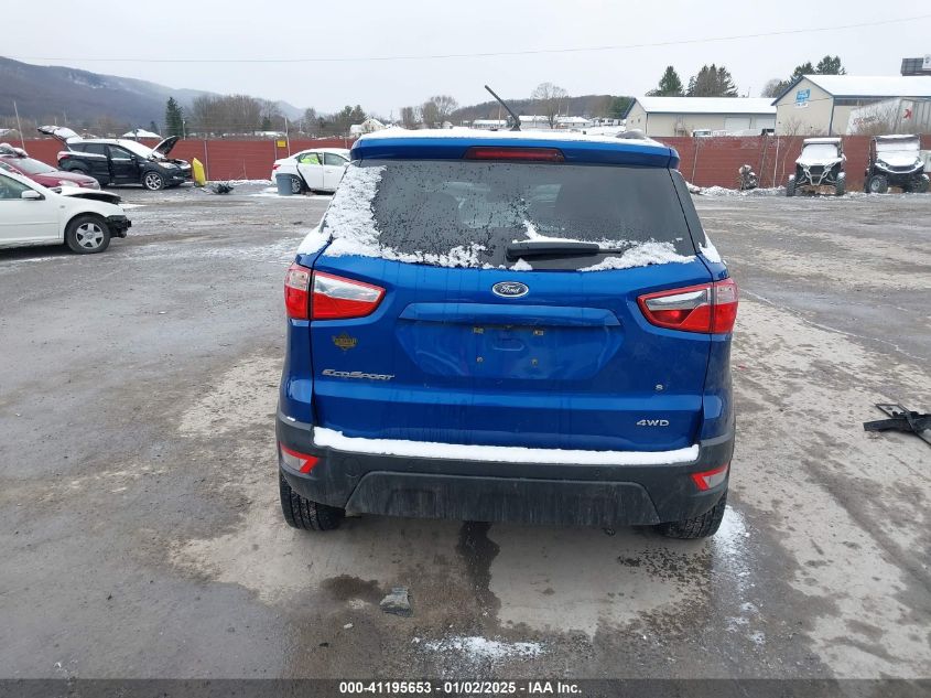 2020 Ford Ecosport Se VIN: MAJ6S3GL9LC323316 Lot: 41195653