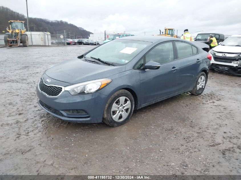 VIN KNAFK4A65G5540226 2016 KIA Forte, LX no.2