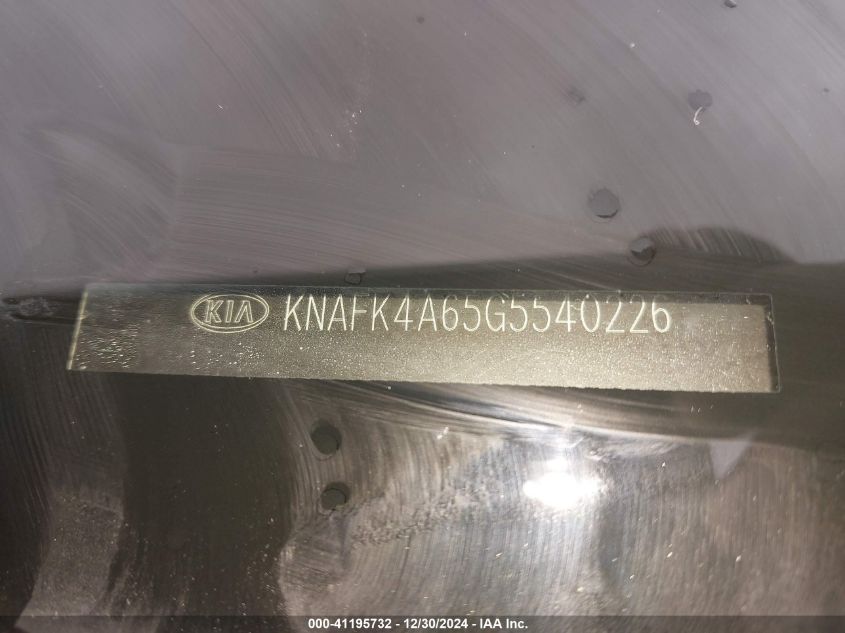 VIN KNAFK4A65G5540226 2016 KIA Forte, LX no.9