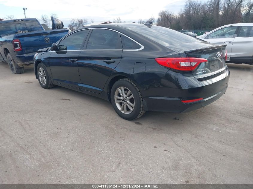 VIN 5NPE24AFXFH148615 2015 Hyundai Sonata, SE no.3